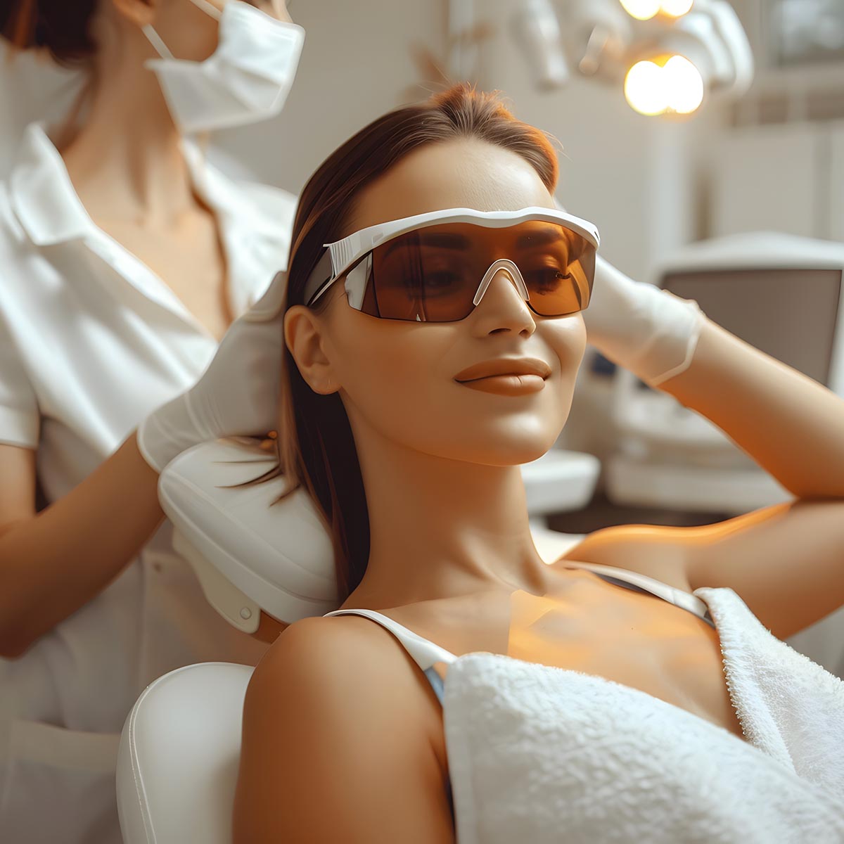 Relaxing Beauty Treatment in a Modern Spa Setting Relaxing Beauty Treatment in a Modern Spa Setting
